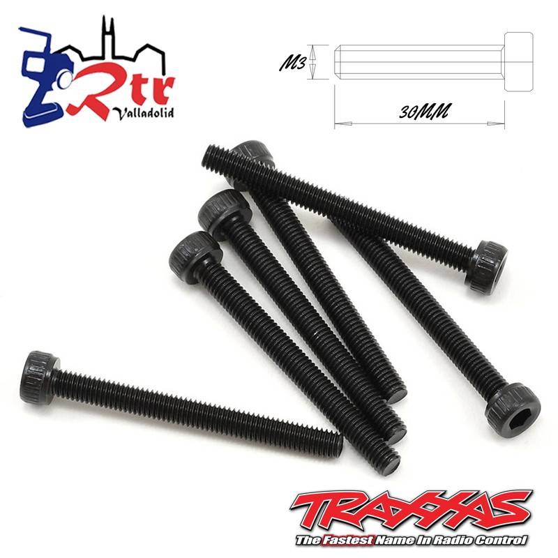Tornillos Hexagonales 3X30 mm 6 Unidades Traxxas TRA2557