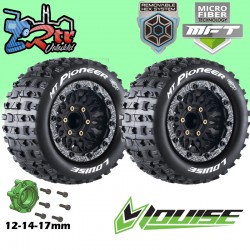 Ruedas Louise Monster 1/10 MT-PIONEER 2.8 MFT Hexágonos 17-14-12mm Pegadas