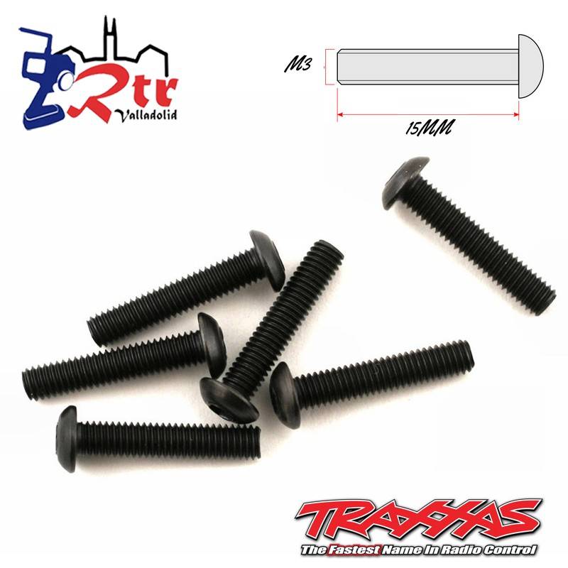 Tornillos Hexagonales 3X15 mm 6 Unidades Traxxas TRA2579