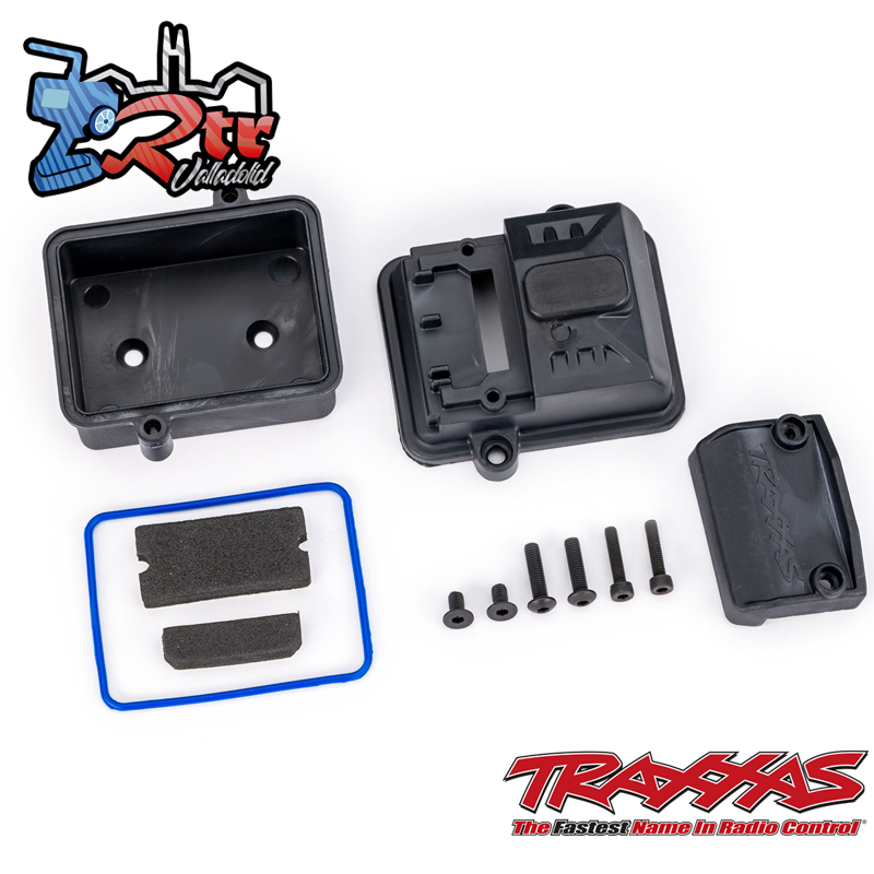 Caja receptora sellada con chasis LGC y herrajes Traxxas TRX7424