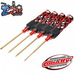 Juego de herramientas hexagonales Team Corally Platinum Pro Tools 1.5/2.0/2.5/3.0mm C-16440