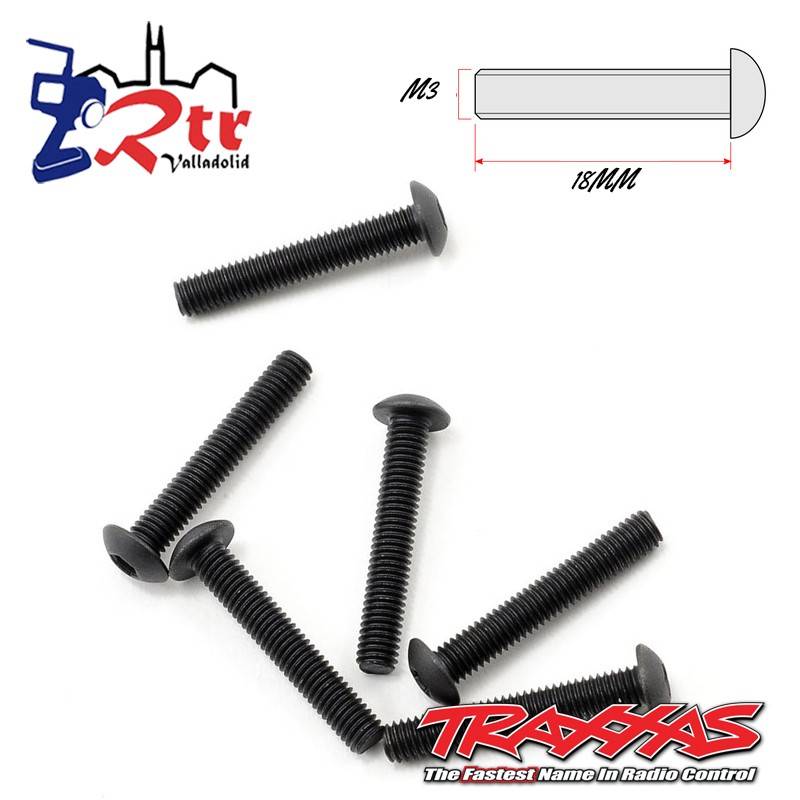 Tornillos Hexagonales 3X18 mm 6 Unidades Traxxas TRA2583