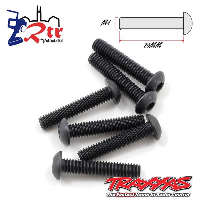 Tornillos Hexagonales 4x20 mm 6 Unidades Traxxas TRA2589