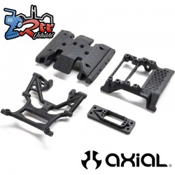 Soporte de servo, patín, travesaños: SCX10 III HP Axial AXI-3001