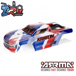 Carrocería Arrma Kraton 6S BLX V6 1/8 Rojo Azul