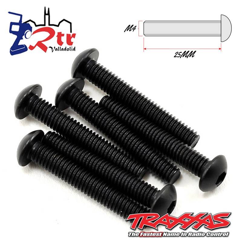 Tornillos Hexagonales 4X25 mm 6 Unidades Traxxas TRA2596