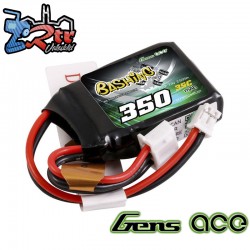 Batería Lipo GensAce de 350mAh 2S 35C 7,4V con conector JST-PHR