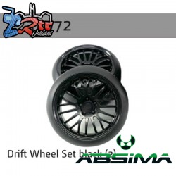 Drift Wheel Set black (4 unidades)