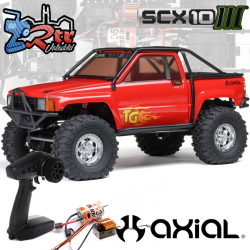 Axial SCX10 III 1987 Toyota SR5 4WD RTR 1/10 Escobillas Rojo