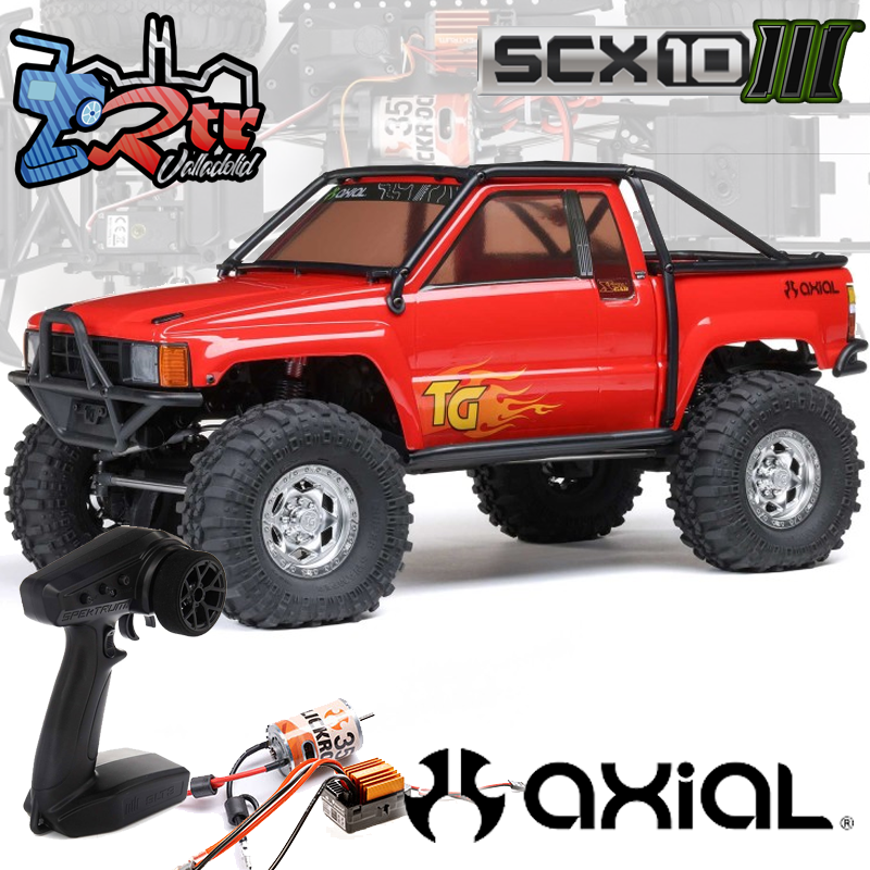 Axial SCX10 III 1987 Toyota SR5 4WD RTR 1/10 Escobillas Rojo