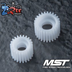 Engranaje loco MST 48P 22 y 26T (POM) para RMX 2.5 MST210734