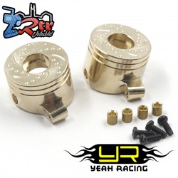 Nudillos de dirección de latón de 8 g cada uno para Axial SCX30 Yeah Racing