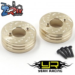 Contrapesos de latón para eje trasero de 5 g cada uno para Axial SCX30 Yeah Racing