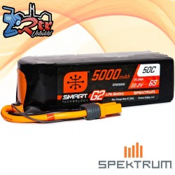 Batería Spektrum SMART LiPo 5000mAh 22.2V 6S 50C IC5
