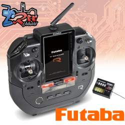 Emisora Futaba 10XCR + Receptor R404SBS con telemetría