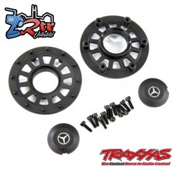 Tapacubos y anillos de bloqueo de talón para TRX-6 Mercedes-Benz TRX-4 Traxxas TRA8875