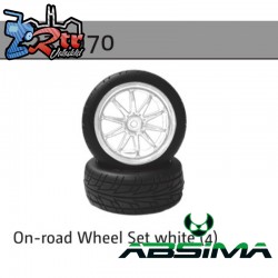 On-road Wheel Set white (4)