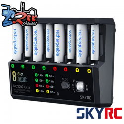 Cargador SkyRC NC3000 Octa para 8xAA/AAA DC 3A