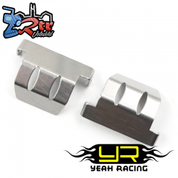 Protector diferencial delantero y trasero de acero inoxidable para Axial SCX30 Yeah Racing