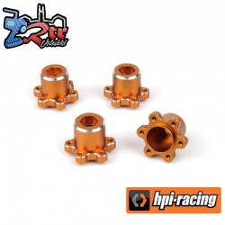 Aluminum MT Wheel Hex +2.5mm (Orange-4pcs)