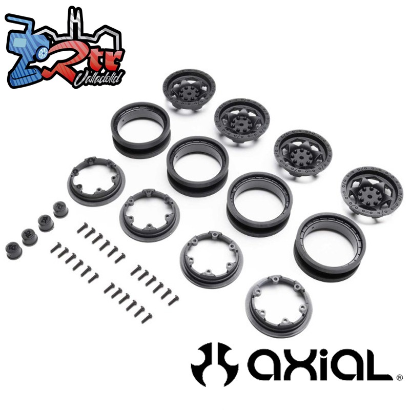 Juego de 4 llantas Trail-Gear 1.9 Beadlock Plasticas Axial AXI-3424