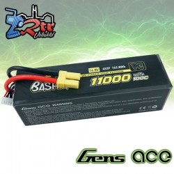 Batería Lipo Gens Ace G-Tech 11000mAh 14.8V 100C 4S2P EC5...