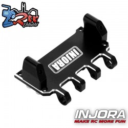 Soporte de servo ajustable de aluminio CNC INJORA para Axial SCX24 1/24, color negro