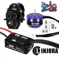 Combo Brushless Traxxas TRX-4M MBL32 G2 Injora Waterproft...