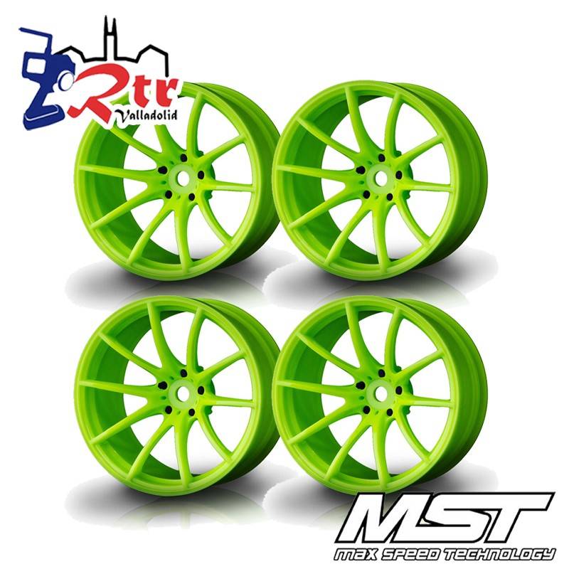 Llantas Verdes G25 MST Outset +8mm (4 Unidades) MST102053AG