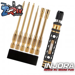 Kit de herramientas INJORA para coches RC Micro Crawler 1/24 Axial SCX24 FMS