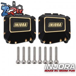 Tapas de diferencial de latón negro de 38 g para SCX10...