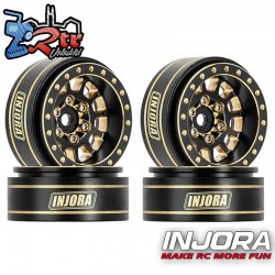 Llantas INJORA de 1.0" Plus Latón Micro Crawlers 3,75 mm 4 unidades W1101