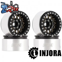 Llantas Injora 1.9 beadlock outset 10mm W1957 Negro/oro...