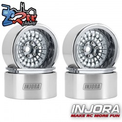 Llantas Injora Turbine 2.2 aluminio Crawler beadlock 115gr cada una (4 Unidades)