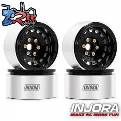 Llantas Injora 1.9 beadlock CNC Aluminum Multi-spoke 78gr c/u W1903 (4 Unidades) Negro