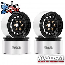 Llantas Injora 1.9 beadlock CNC Aluminum Multi-spoke 73gr c/u W1902 (4 Unidades) Negro