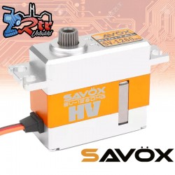 Servo Savox 4Kg SV-1260MG Mini Digital - Alto voltaje, Motor sin núcleo, Engranaje metálico