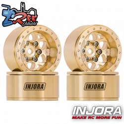 Llantas INJORA de 1.0" Laton Micro Crawlers 4.7mm 4 unidades W1110