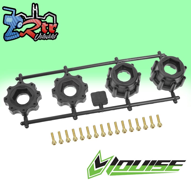 Hexágonos 17mm para ruedas Luise 1/8 OUTSET 1, 1/2 (2 Ruedas)