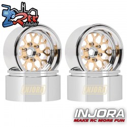 Llantas Injora 1.9 beadlock Laton y Aluminum 84.6Gr por unidad  (4 Unidades) MW1904