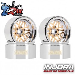 Llantas Injora 1.9 beadlock Laton y Aluminum 86Gr por unidad  (4 Unidades) MW1905