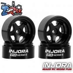Llantas Injora 0.7" D18 5-Spoke Aluminio SCX30 1/30 W7002