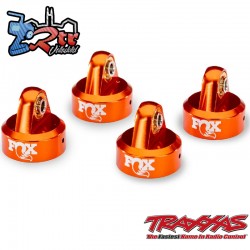 Tapas de Amortiguadores Fox GTR de Aluminio Naranja TRA8465