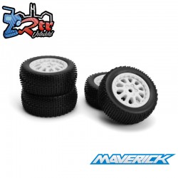 Sidepin SC Wheel-Tyre Set (White-Front-Rear)