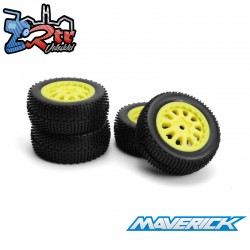 Sidepin SC Wheel-Tyre Set (Yellow-Front-Rear)