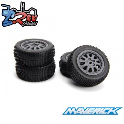 Sidepin SC Wheel-Tyre Set (Grey-Front-Rear)