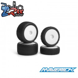 Sideline Buggy Wheel-Tire Set (White-Front-Rear)