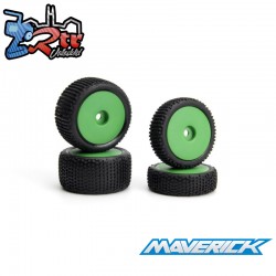 Sideline Buggy Wheel-Tire Set (Green-Front-Rear)