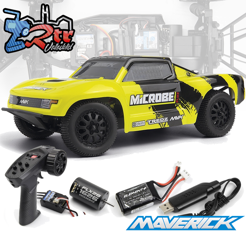 Short Curse Maverick Microbe SC Flux 1/24 2wd - Amarillo Brushless