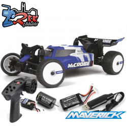 Buggy Maverick Microbe SC Flux 1/24 2wd - Azul Escobillas